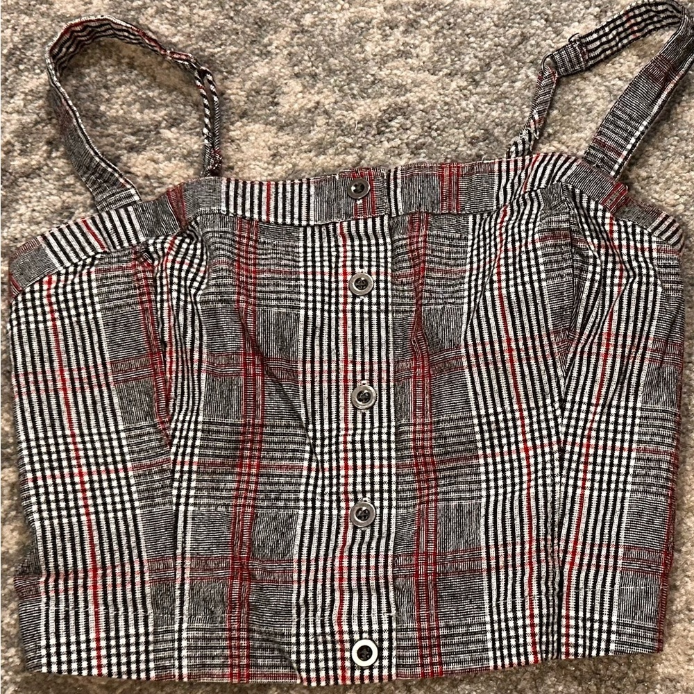 Hollister Plaid Crop Top